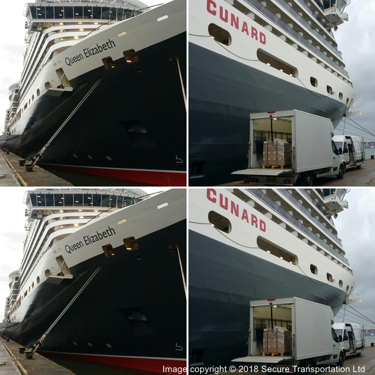 Secure Transportation Ltd cruise ship deliveries at Southampton