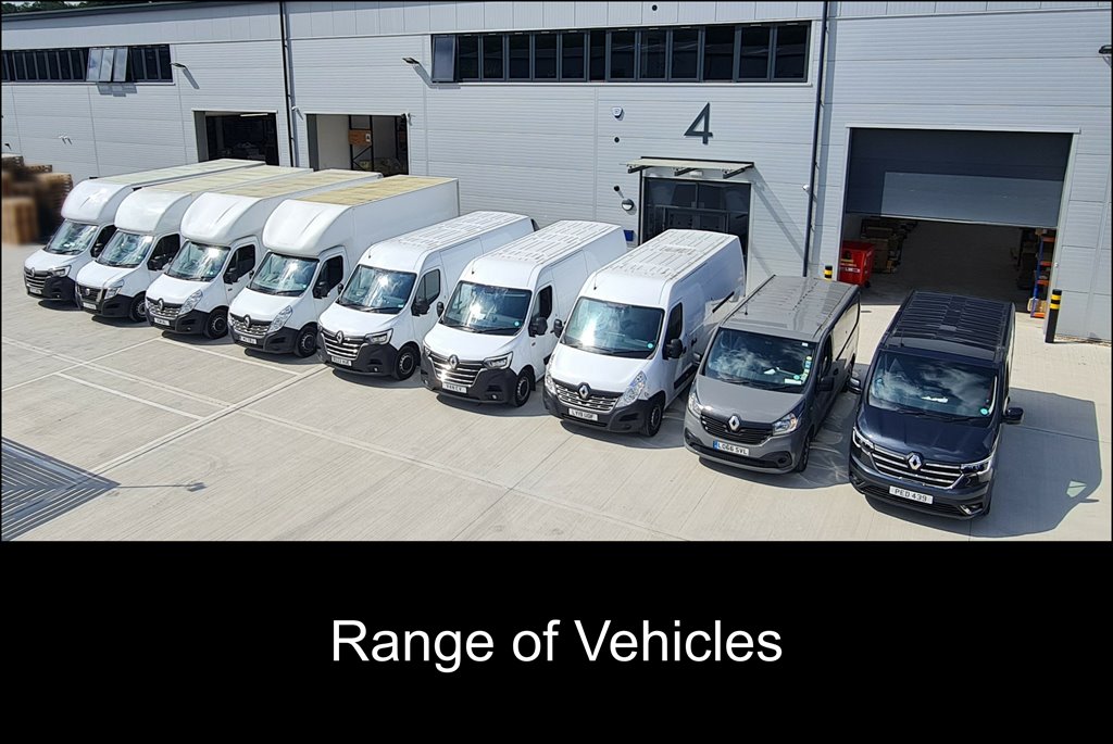 Secure Transportations fleet of 10 vans all on our Standard International Goods Vechile Operators Licence which is now a legal requirement for transporting equipment for hire and reward in Europe. 
